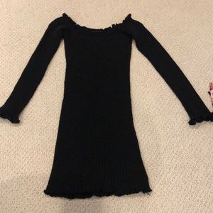 Off the Shoulder Sweater Dress